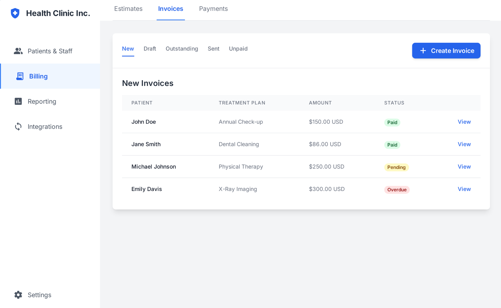 MetierSuite Healthcare screenshot